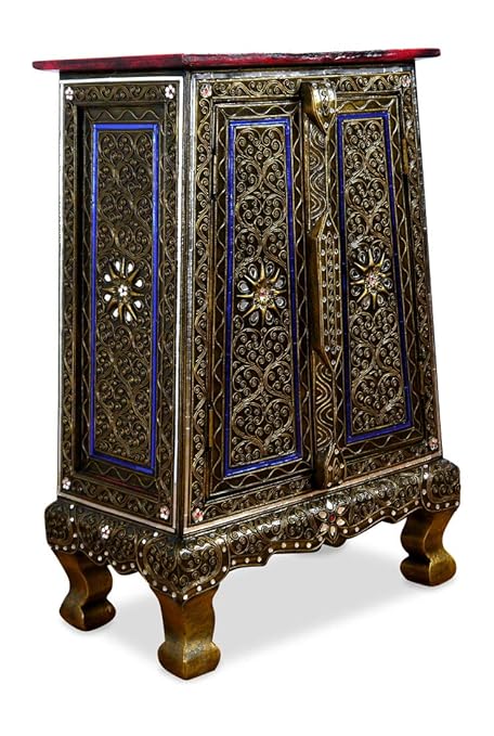 Livasia Mosaic Double Door Cabinet Handmade In Thailand From Glas