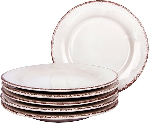Gina Da Dessertteller Tosca O 22 Cm Keramik Teller Servierteller Fruhstucksteller Dessertteller Flacher Speiseteller Geschirr Landhaus Shabby Weiss 6er Set Amazon De Kuche Haushalt