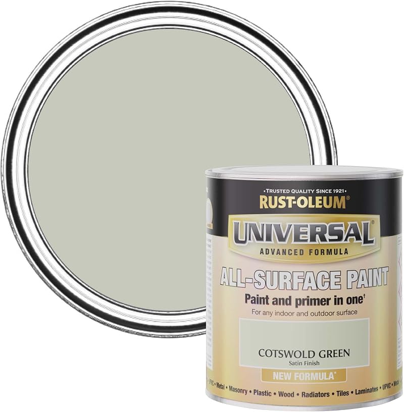 Rust-Oleum Universal Paint & Primer Satin Cotswold Green 750ml