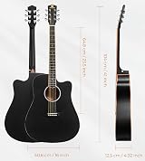 Vangoa 4/4 Acoustic Guitar Beginner Set Full Size Cutaway 41 inches Kit view 6