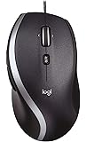 Logitech M500 Corded Mouse – Wired USB Mouse for Computers and Laptops, with Hyper-Fast Scrolling, Dark Gray