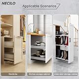 NECILO 800mm Bottom Mount Concealed Drawer Runners 120 kg Full Extension view 7