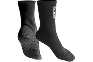 Dizokizo Neoprene Diving Water Socks, 3mm Beach Booties Anti-Slip Wetsuit Sand Socks for Snorkel Surfing Kayaking Swimming