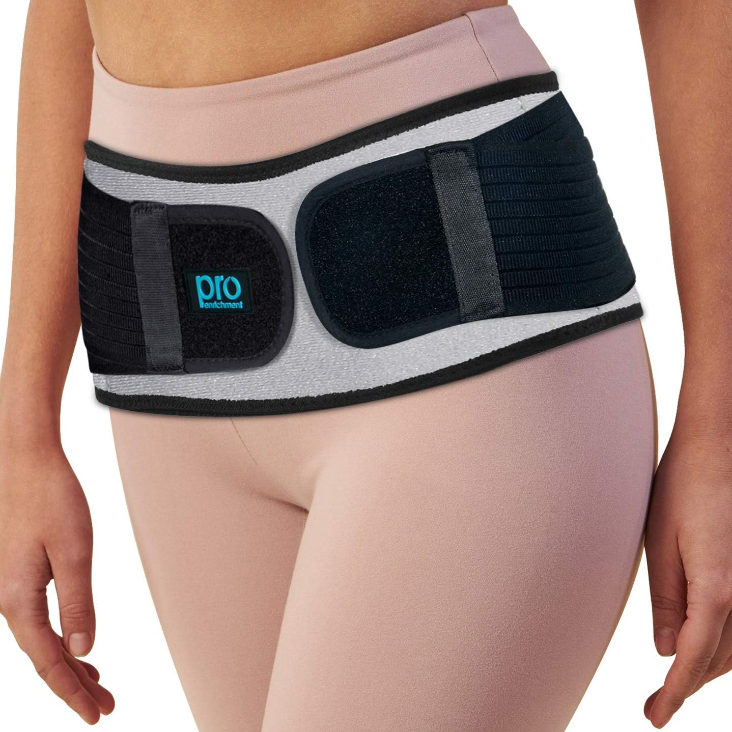 Sacroiliac Hip Belt for Women & Men That Alleviate Sciatica, Lower Back & Lumbar Pain Relief. Diamond Back Brace Provides SI Joint Pelvic Support Nerve Compression & Stability Anti-Slip (Regular Size): Health & Personal Care