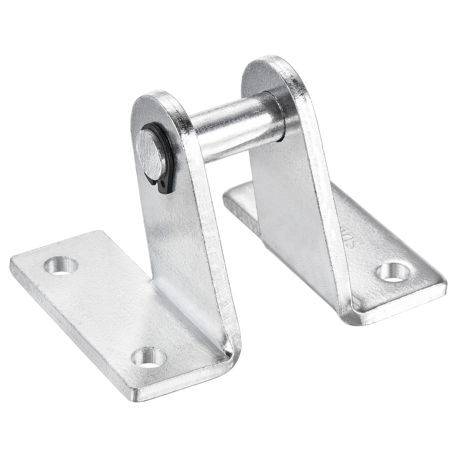 PATIKIL 73x52mm Air Cylinder Rod Clevis Mounting Bracket Rear Pivot Mount Pneumatic Parts, Silver