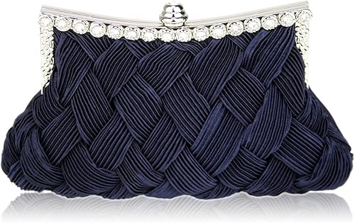 amazon navy blue clutch bags