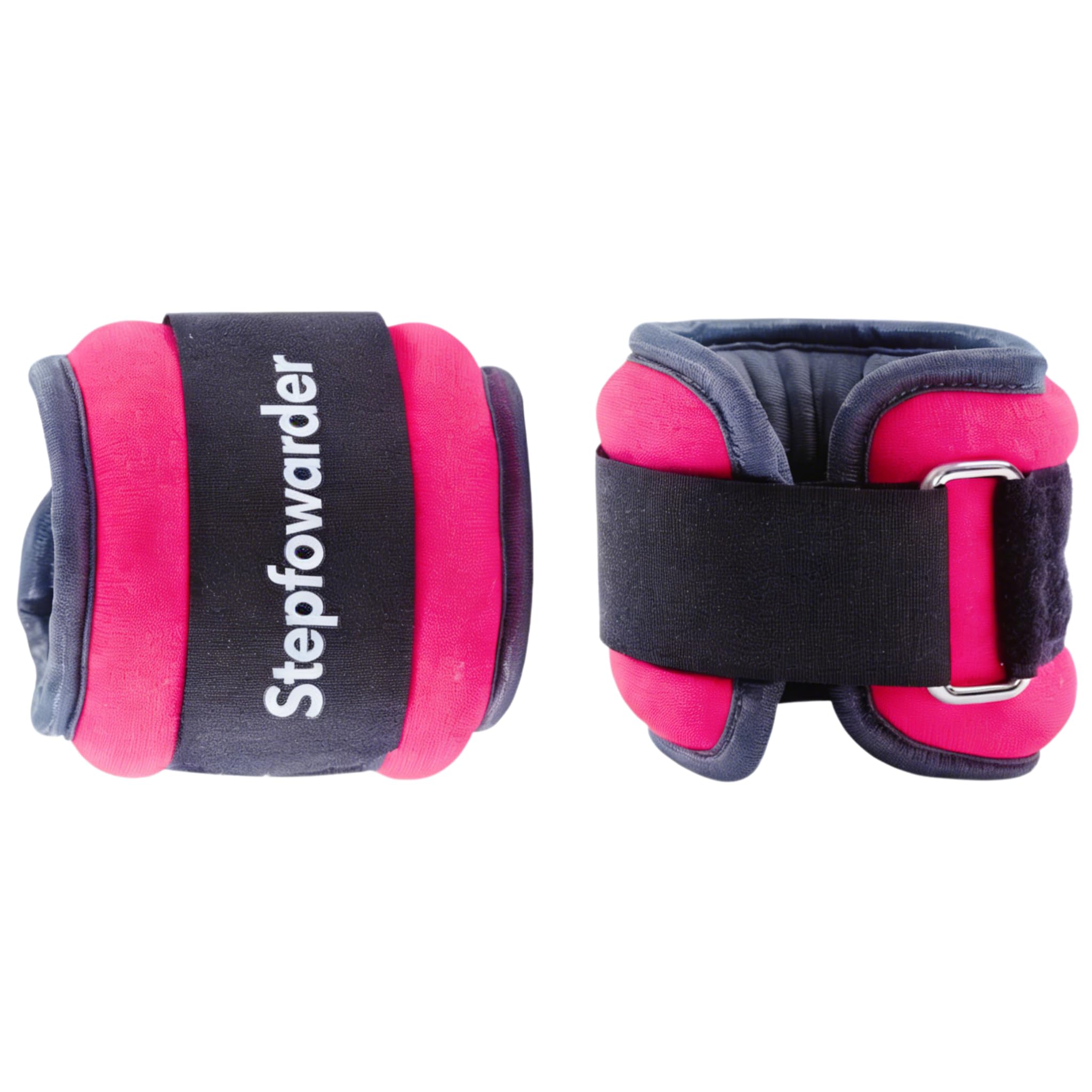 Stepfowarder Ankle/Wrist Weights 0.3-2kg a Pair with Adjustable Strap for Arm, Hand & Leg, Walking, Jogging, Gymnastics, Aerobics, 5 Colours (2 * 0.3KG - Red)