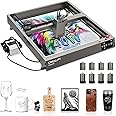 Creality Laser Engraver, Falcon2 40W Output Laser Cutter with Air Assist, 25000mm/min Speed & High Accuracy Laser Engraving Machine for Wood and Metal, Acrylic, Leather