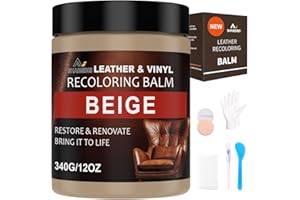 SHABEIBEI Leather Scratch Repair Balm-Beige Leather Color Restorer for Couches Leather Scratch Remover for Carseat Boots Leather Couch Scratch Repair for Couches Leather Couch Paint- Leather Dye (beige)
