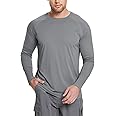 baleaf Men's Sun Protection Shirts UV SPF UPF 50+ Long Sleeve Rash Guard Fishing Running Quick Dry Lightweight