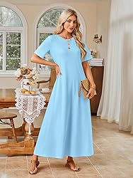 MEROKEETY Women's 2025 Spring Summer Casual Maxi