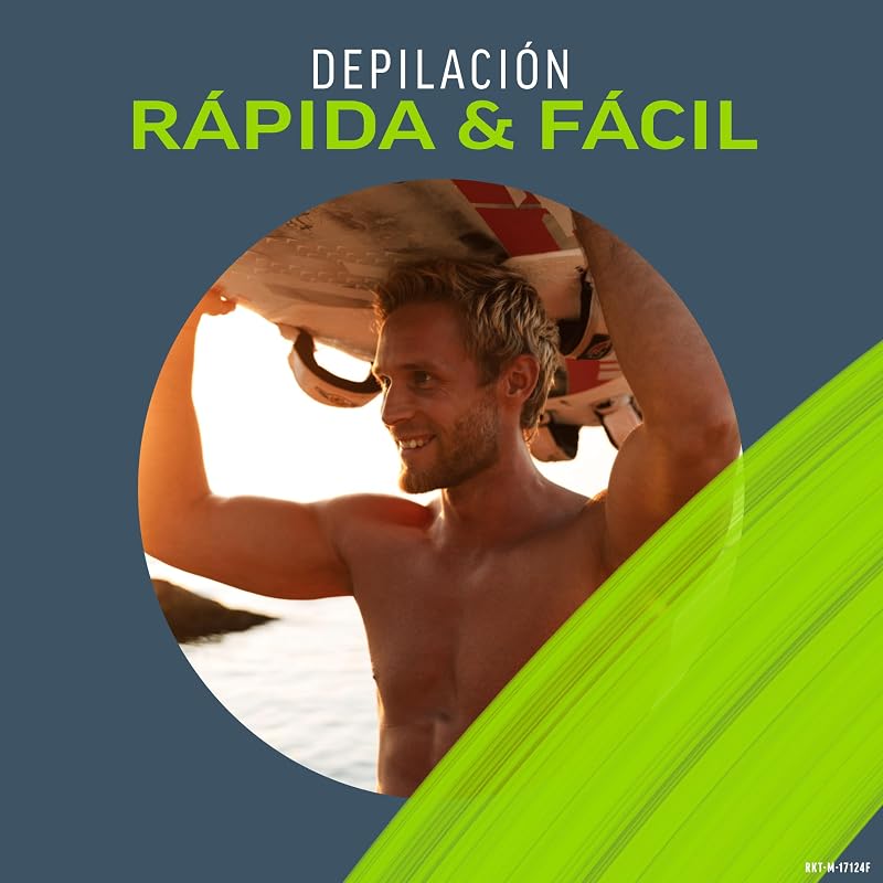 Men Kit de Depilación para Zonas Íntimas del Cuerpo, Crema Depilatoria Hombre y Bálsamo Post-Depilación, Color Gris, Juego de 2 piezas