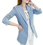 Aro Lora Women's Lapel Stripe OL Single Button