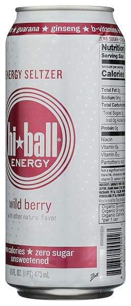 HI-BALL WILD BERRY SPARKLING ENERGY WATER, 16 FL OZ