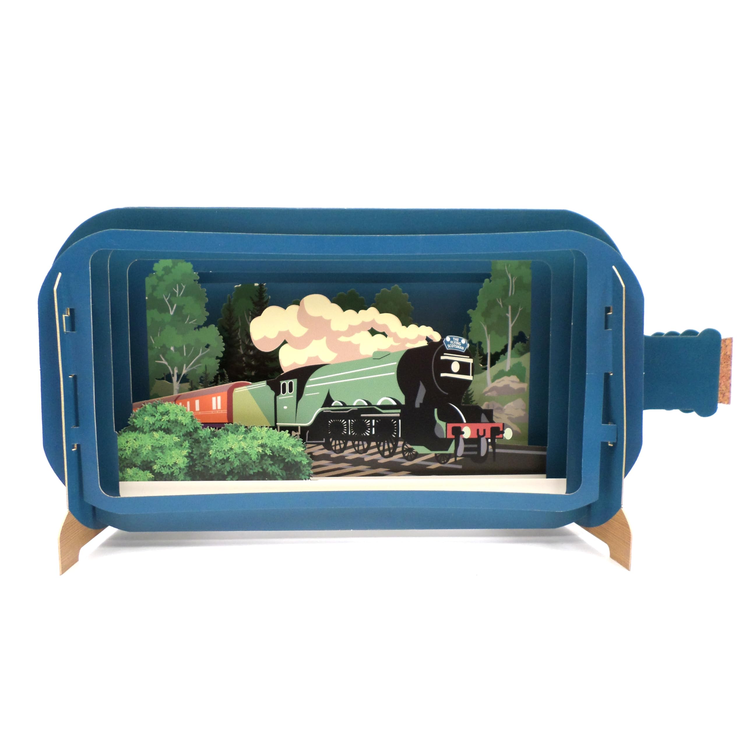 Message in A Bottle The Flying Scotsman Pop Up Any Occasion Greeting Card Alljoy MIB138