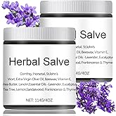 Organic Herbal Salve 4oz - Comfrey Organic Herbal Salve 2 Bottles