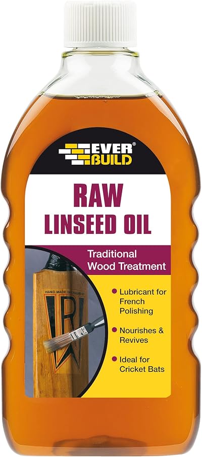 Sika Everbuild Raw Linseed Oil 500 ml Wood Polish Furniture Lubricant