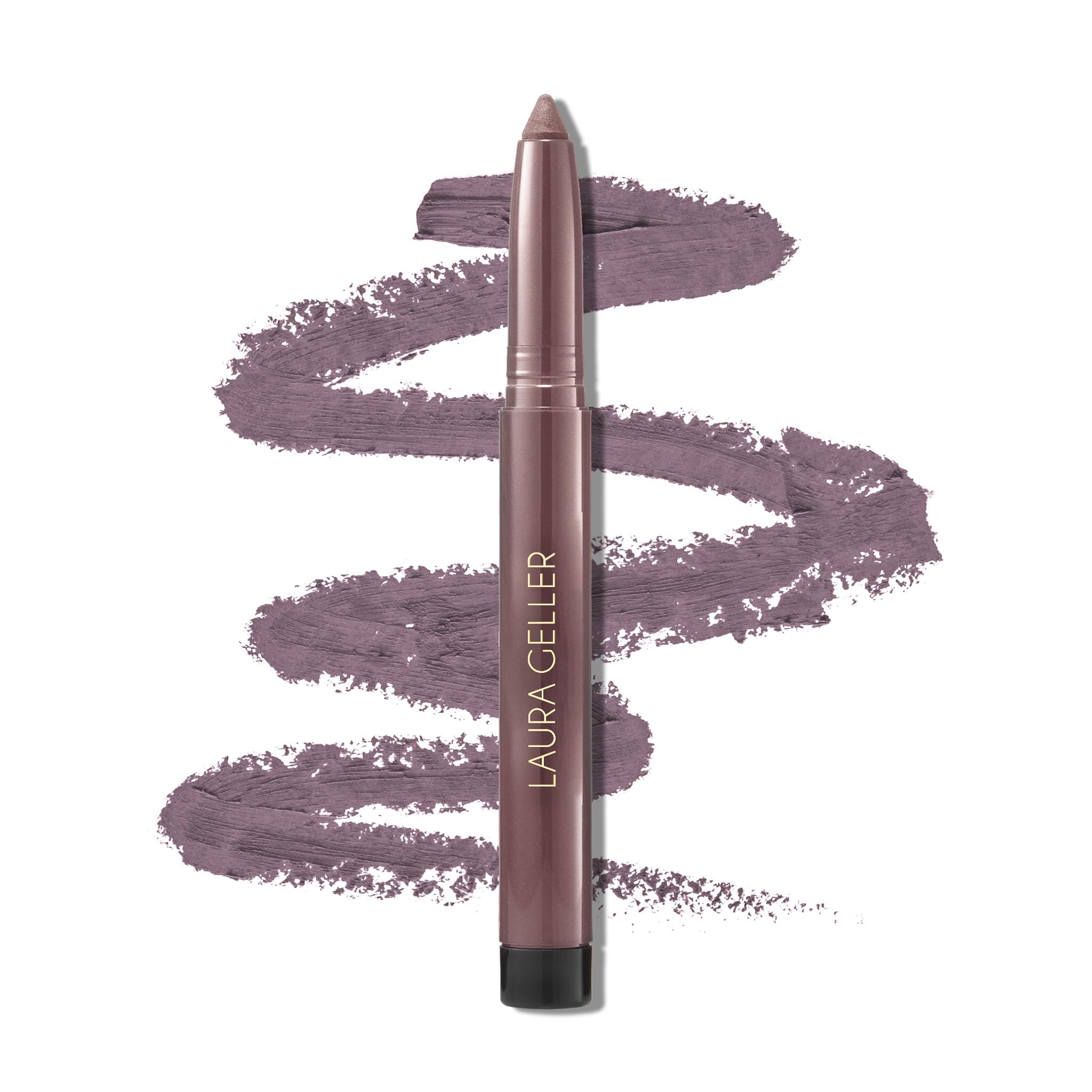 LAURA GELLER NEW YORK Longwear Kohl Kajal Eyeliner Pencil (Smoky Plum Kohl) Hydrating & Vibrant Pencil With Built in Sharpener For Expert Precision, Glides On Effortlessly