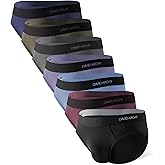 DAVID ARCHY Mens Underwear Briefs Bamboo Rayon Soft Breathable No Fly Support Pouch Underwear For Men 7 Packs