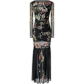 JW PEI Women's Alicia Printed Mesh Dress