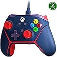 Surge Wired Controller for Xbox Series X|S, Xbox One & Windows 10/11 PC - Junior Controller with LED Lighting, Non-Slip Grip, Rumble Feedback Livewire Microwatt (Blue)