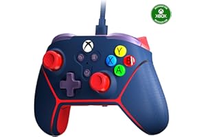 Wired Controller for Xbox Series X|S, Xbox One & Windows 10/11 PC - Junior Controller with LED Lighting, Non-Slip Grip, Rumbl