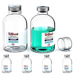 Sterile Empty Vial with Reusable Plastic Cap,Ready