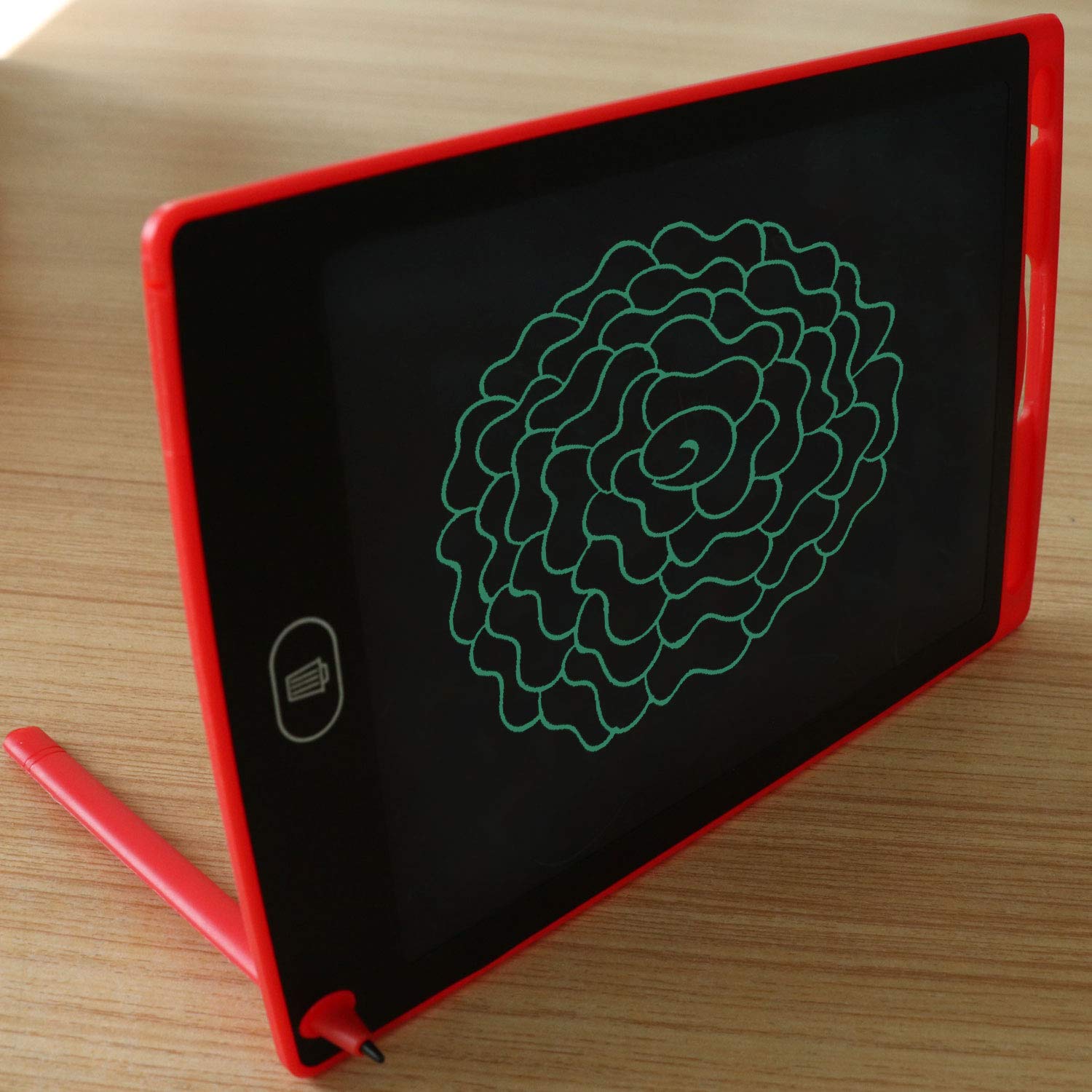 LCD Writing Tablet Doodle Writing Board erasable and Reusable Drawing pad Gifts for Kids, Adults and Students with Lock Button (8.5 inch, red)