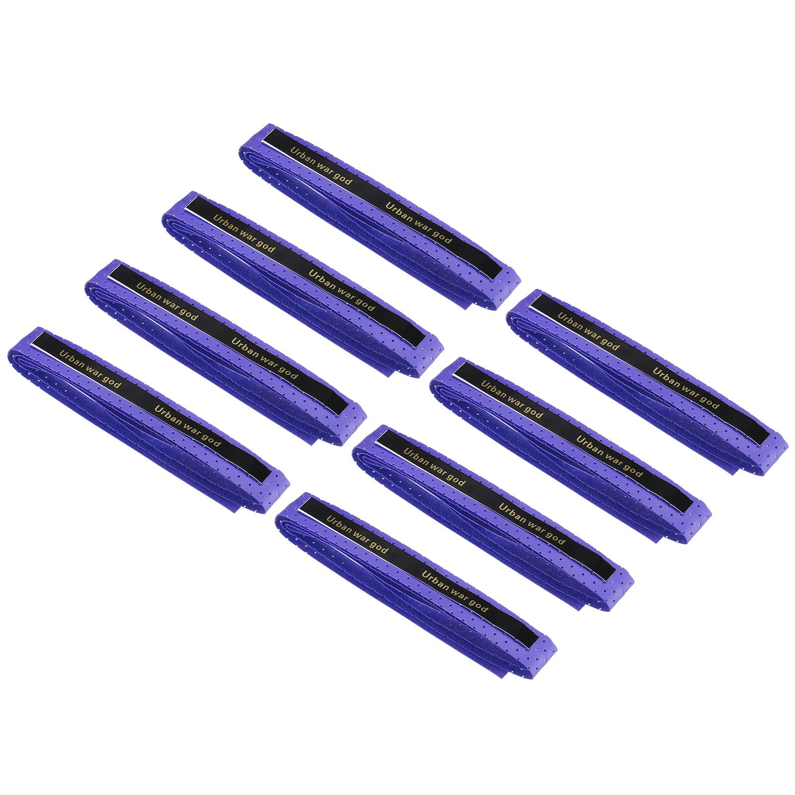 PATIKIL 43.3" Tennis Racket Grip Tape, 8 Pack Anti Slip PU Badminton Overgrip New Racquet Grip Absorbs Sweat Dots Tape with Raised Ridges for Baseball Pickleball Paddle, Purple