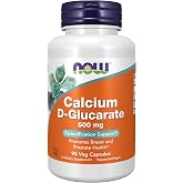 NOW Supplements, Calcium D-Glucarate 500 mg, Detox Support*, 90 Veg Caps