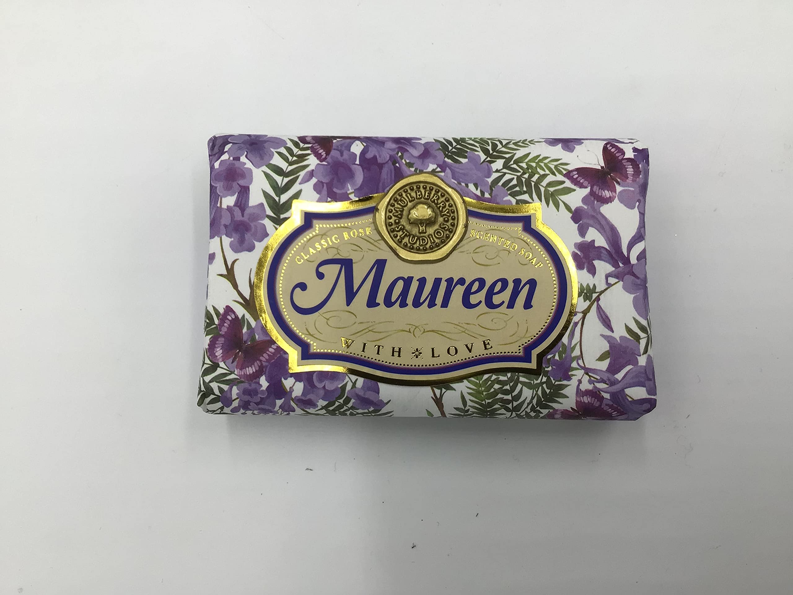 Maureen - Gift Soap Bar For Her Birthday Rose Scent Mum Grandmother Cleanser Lather Present Girl
