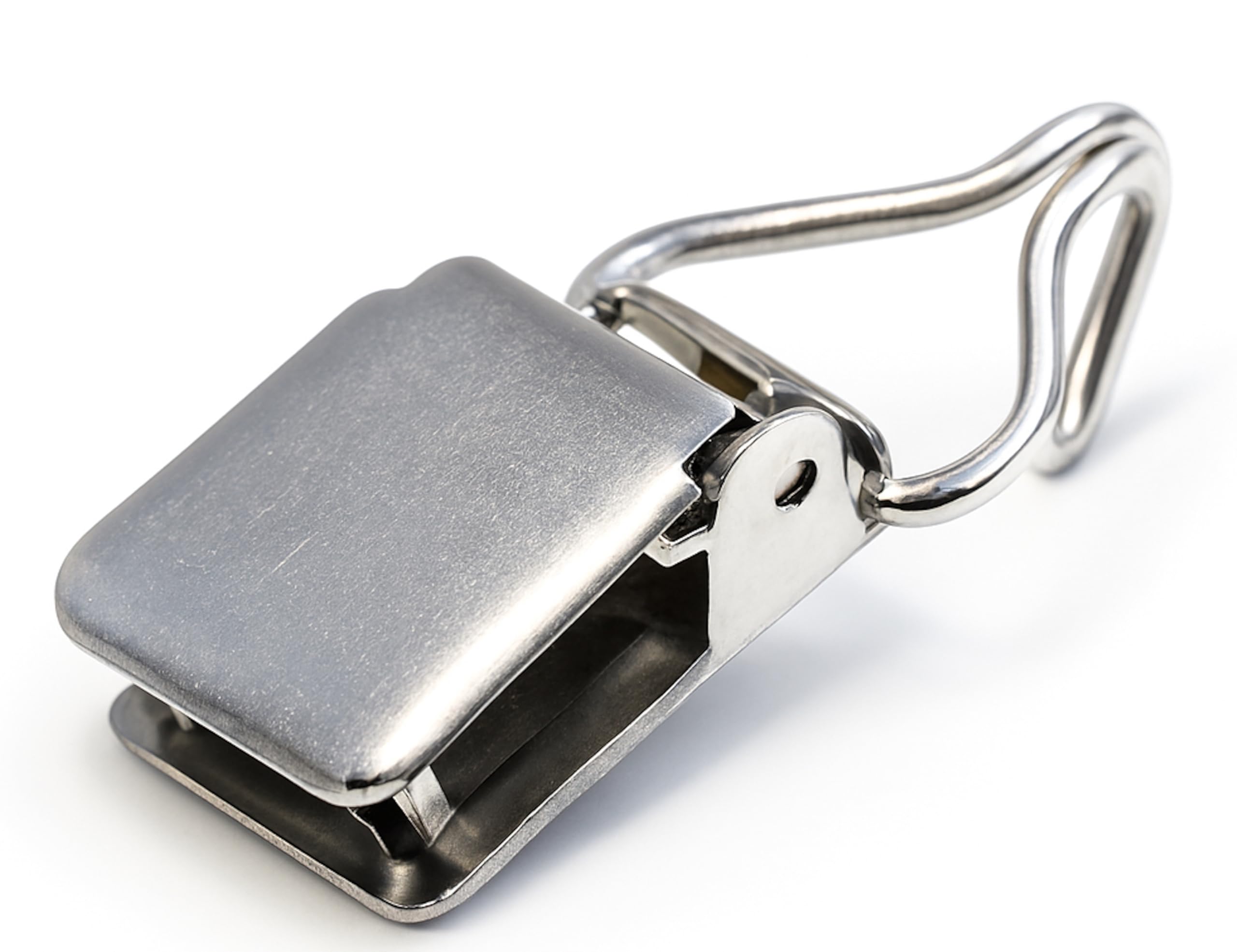 ANDUSTRIAL - Medium Nickle-Plated J Channel Alligator Rug Clips/Clamp - for Displaying Medium Rugs, Shawls, Leather Hides, Rug Samples On Straight/Round Display Arms and Racks - Silver, 10 Clips