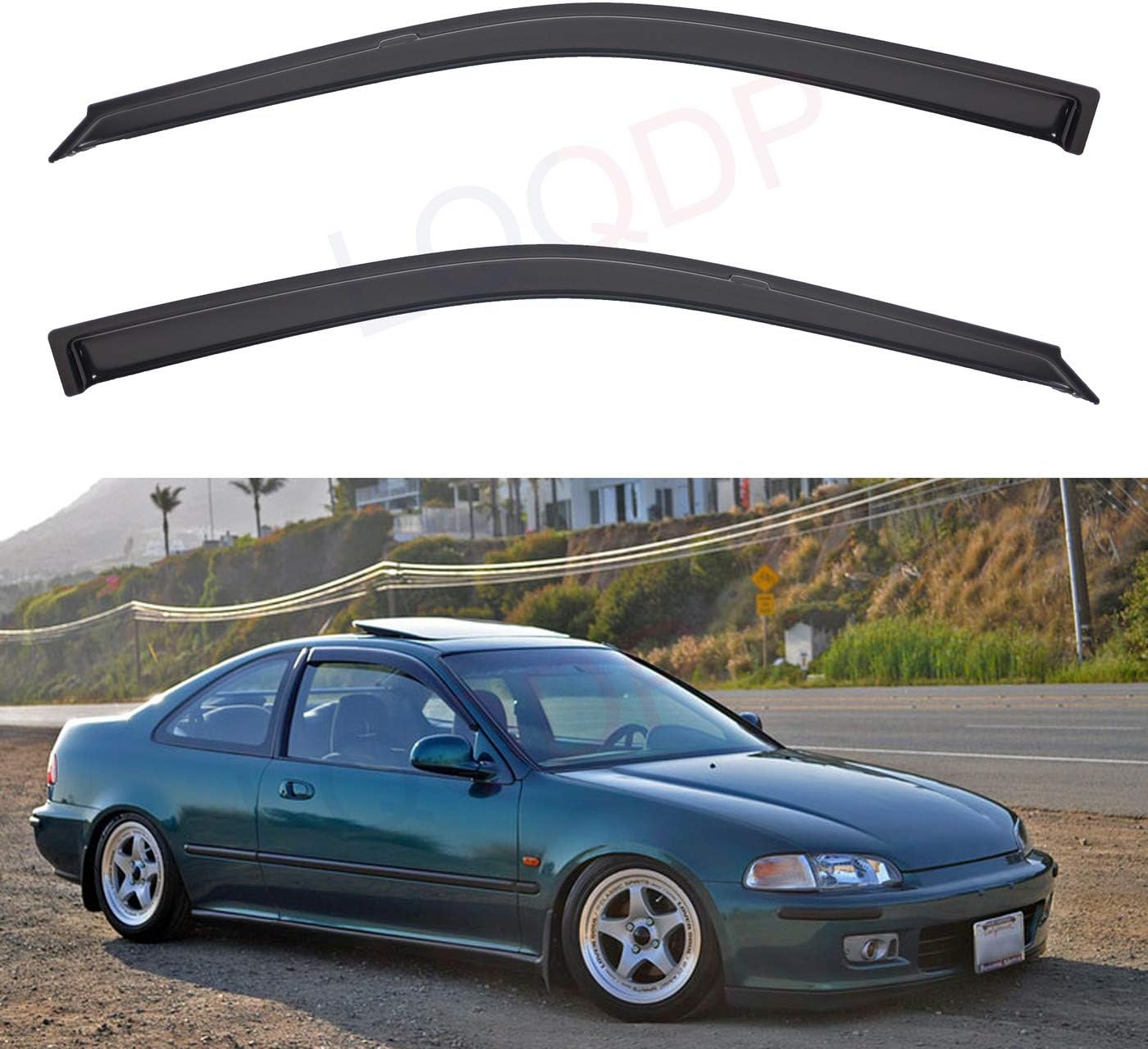 Sun Window Visor Rear Bumper Lip Spoiler For 9295 Honda Civic 3Dr TR