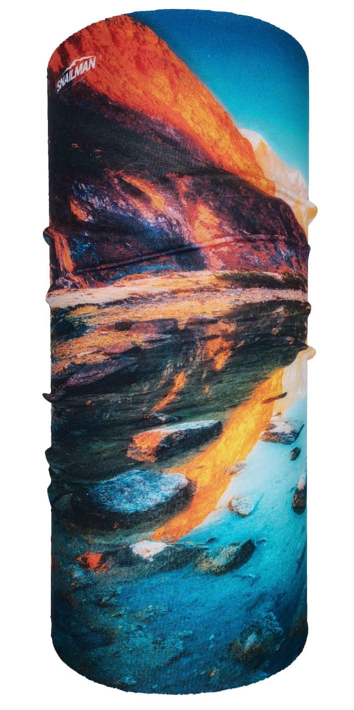 Outdoor Multifunctional Headwear, UV Resistence Hiking Climbing Magic Scarf, Seamless Running Gym Headband hairband, Street Sports Fishing Riding Motorcycling Face Bandana (stream hill)