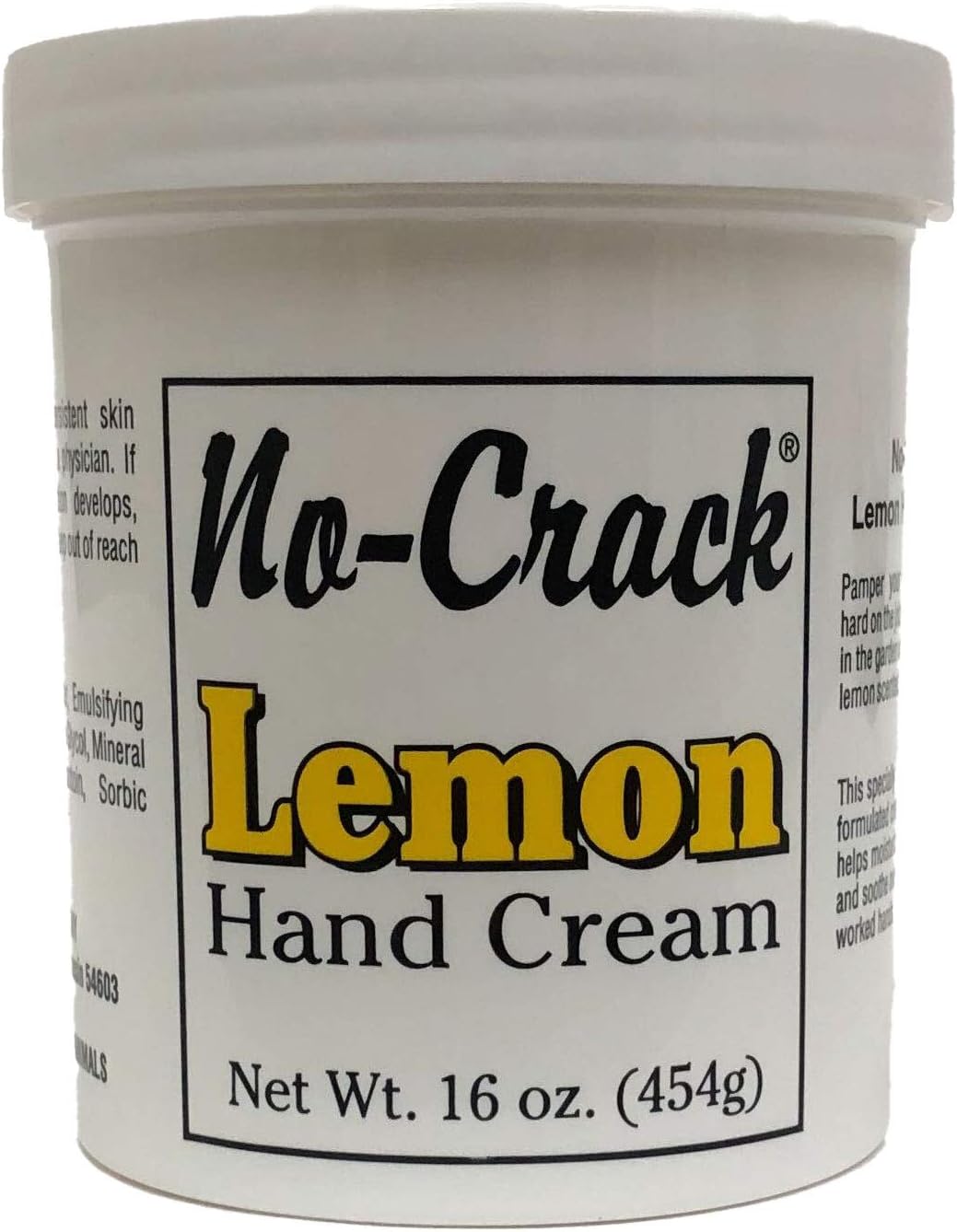 No Crack Lemon Hand Cream 16 oz Oakville Store Amazon.ca Home & Kitchen