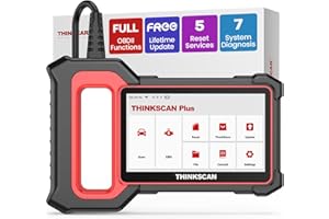 THINKCAR OBD2 Scanner, ThinkScan Plus S7 ABS,SRS,ECM,TCM,BCM,AC,IC System Diagnostic Scan Tool, 5 Special Services Options Car Scanner, Cover 10,000+ Cars Code Reader,AutoAuth for FCA SGW