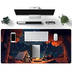 Cute Forest Desk Mat Large Mouse Pad Big Lofi