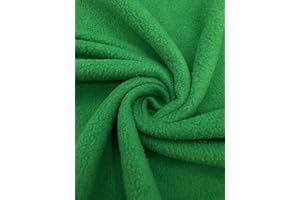 EOVEA - Polar Fleece Fabric by The Yard – Soft Anti-Pill, Warm & Cozy Material for Blankets, Clothing, Crafts, Pet Beds & DIY Sewing – 60” Wide, Solid (Kelly Green, 1/2 Yard)