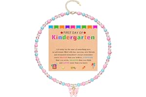 Kidbbi First Day of Kindergarten Gifts Beautiful Butterfly Beads Necklace