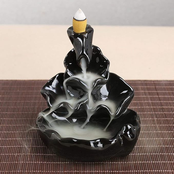The Urban Kraft Handicraft backflow Incense Burner with 10