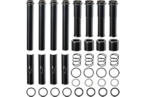 TIGERSGATE EVO Pushrods Covers Kit Designed for 1984-1999 Harley Evolution Softail, Dyna, FXR, Touring Bikes, Black