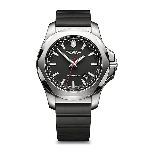 Victorinox Swiss Army Carbon Black Rubber Watch, 43mm