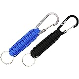 The Friendly Swede Paracord Keychains with Carabiners (2 Pack)