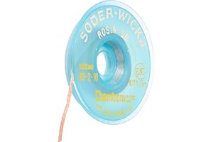 Chemtronics Soder-Wick #80 Yellow Rosin Flux Core Desoldering Wick or Braid - 10 ft Length - 0.06 in Diameter - Rosin Flux Core - 80-2-10 [PRICE is per EACH]