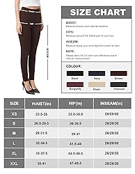 AFITNE Women's Yoga Dress Pants Skinny Pull On Work