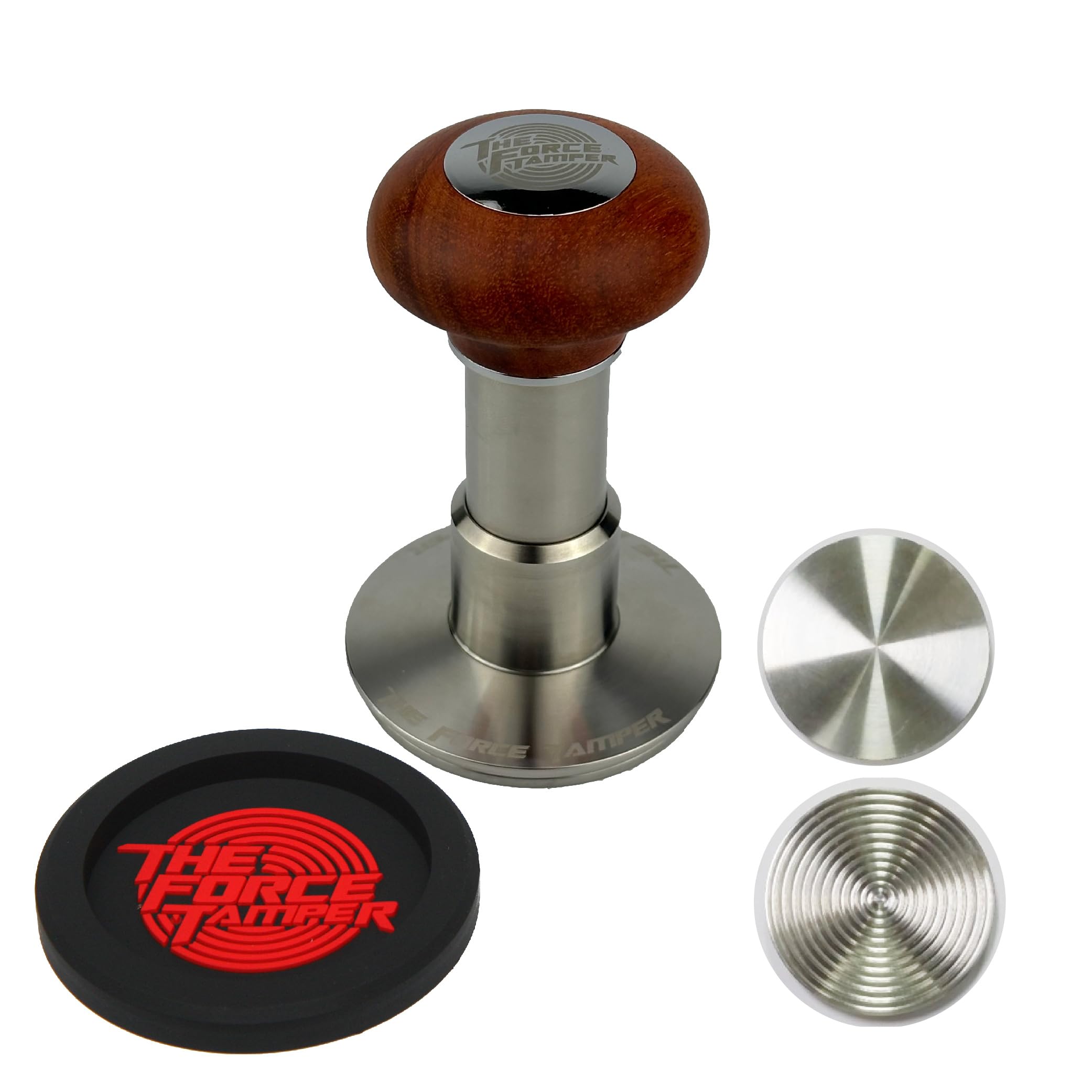 Photo 1 of The Force Tamper-Espresso Coffee Tamper Coffee Press Tool Food Grade Stainless Steel Base Extend Set (Jelly, 58.50mm)