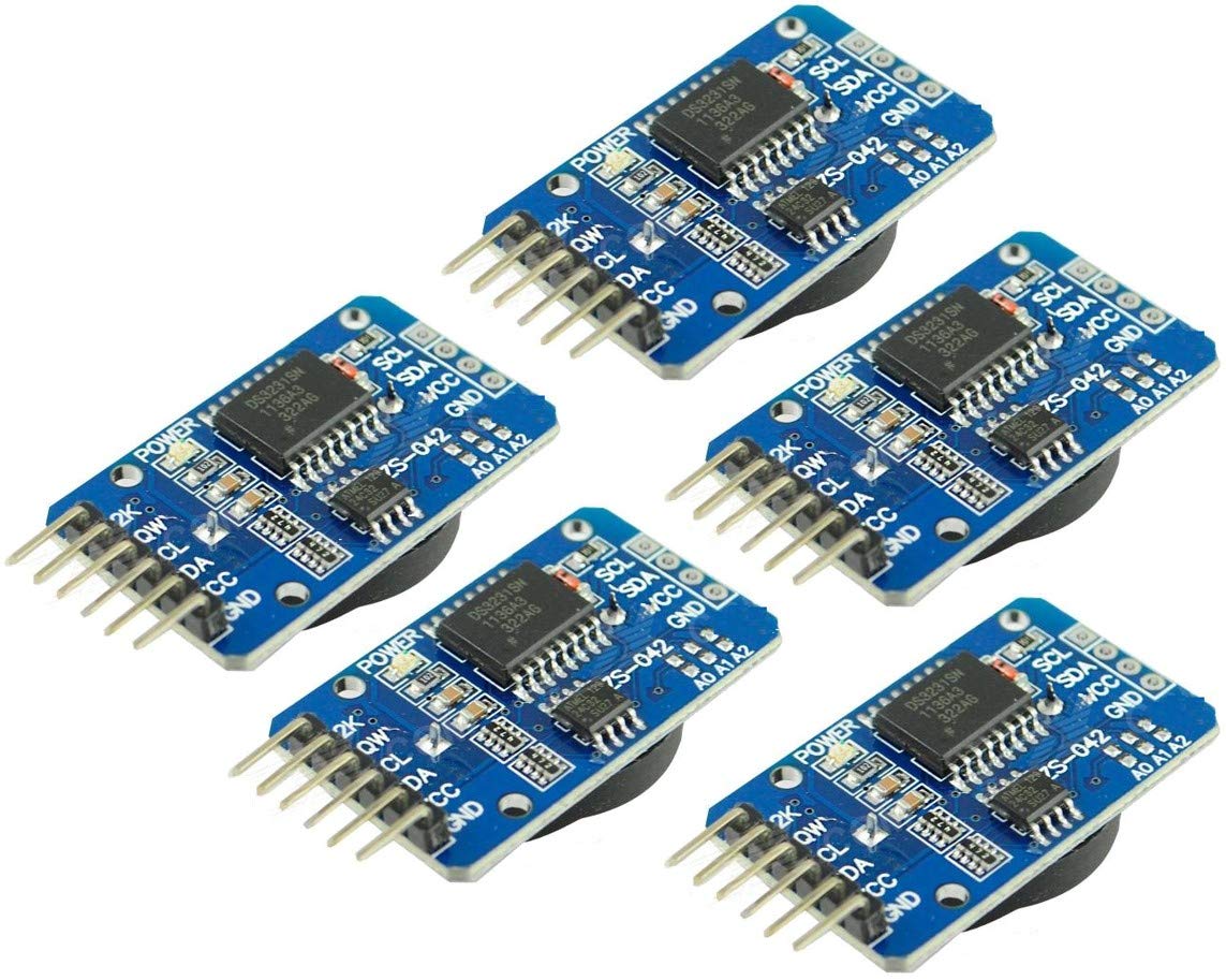 TECNOIOT 5pcs DS3231 AT24C32 IIC Module Precision Clock Module DS3231 for Arduino