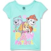 Nickelodeon Girls Paw Patrol Little Girls' Smiling Trio Short Sleeve Tee