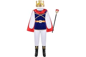GZ-LAOPAITOU Boys Prince Charming Costume Prince Outfit Kids Royal Prince Costume Birthday Halloween Cosplay Dress Up
