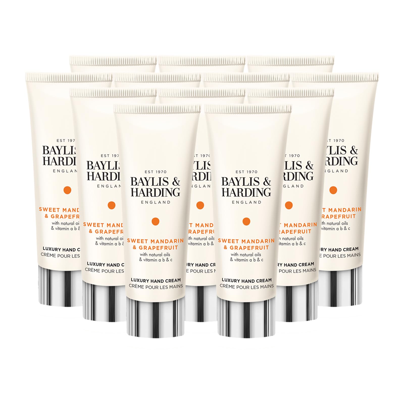 Baylis & Harding Signature Sweet Mandarin & Grapefruit Hand Cream 50 ml (Pack of 12) - Vegan Friendly
